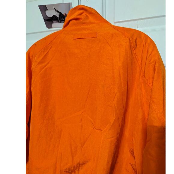 Naked Wardrobe Windbreaker Jacket Size Small Full Zip Pocket Utility Orange, S - Picture 11 of 12